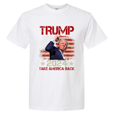 Trump Fist Pump Shot At Trump 2024 Trump Survives Rally Garment-Dyed Heavyweight T-Shirt