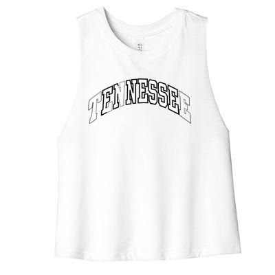 Tennessee Finesse Premium Gift (4 Color Options) Women's Racerback Cropped Tank