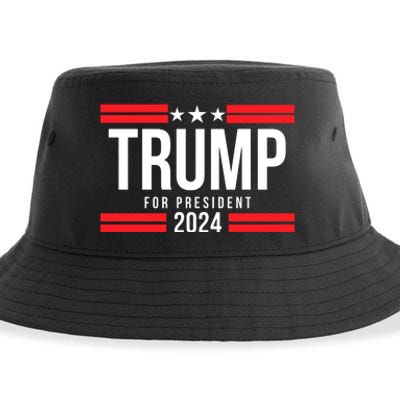 Trump For President 2024 Jd Vance For Vp Trump Vance 2024 Make America Great Aga Sustainable Bucket Hat