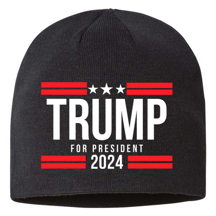 Trump For President 2024 Jd Vance For Vp Trump Vance 2024 Make America Great Aga Sustainable Beanie