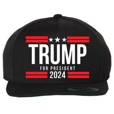 Trump For President 2024 Jd Vance For Vp Trump Vance 2024 Make America Great Aga Wool Snapback Cap