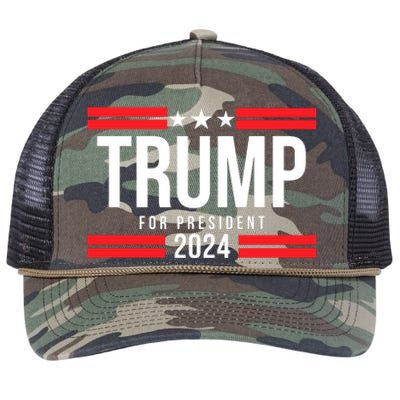 Trump For President 2024 Jd Vance For Vp Trump Vance 2024 Make America Great Aga Retro Rope Trucker Hat Cap