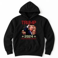 Trump Fist Pump Shot At Trump 2024 Trump Survives Rally Hoodie