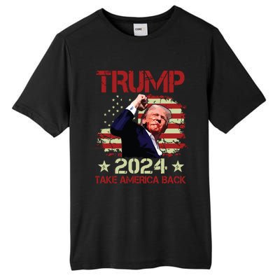 Trump Fist Pump Shot At Trump 2024 Trump Survives Rally Tall Fusion ChromaSoft Performance T-Shirt