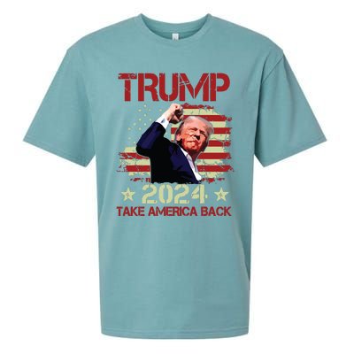 Trump Fist Pump Shot At Trump 2024 Trump Survives Rally Sueded Cloud Jersey T-Shirt