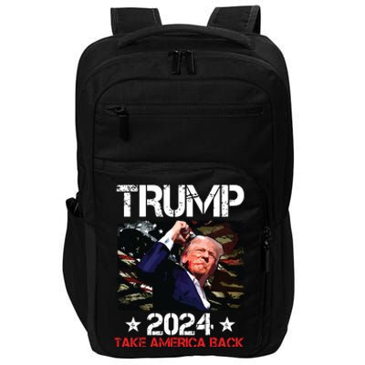 Trump Fist Pump Shot At Trump 2024 Trump Survives Rally Impact Tech Backpack