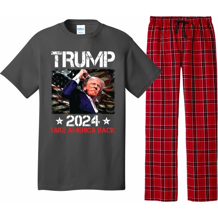 Trump Fist Pump Shot At Trump 2024 Trump Survives Rally Pajama Set