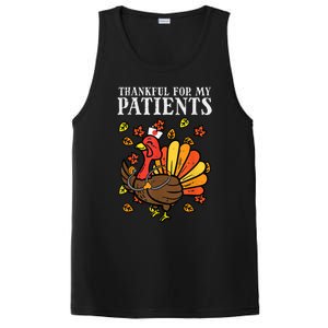 Thankful For Patients Turkey Nurse Thanksgiving Scrub Cool Gift PosiCharge Competitor Tank