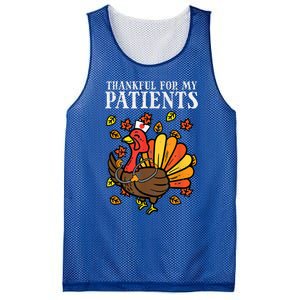 Thankful For Patients Turkey Nurse Thanksgiving Scrub Cool Gift Mesh Reversible Basketball Jersey Tank