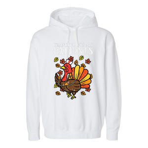 Thankful For Patients Turkey Nurse Thanksgiving Scrub Cool Gift Garment-Dyed Fleece Hoodie