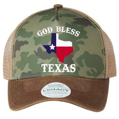 Texas Flag Patriotic Texan Pride God Bless Texas Legacy Tie Dye Trucker Hat