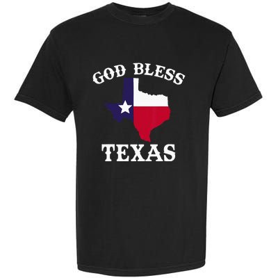 Texas Flag Patriotic Texan Pride God Bless Texas Garment-Dyed Heavyweight T-Shirt