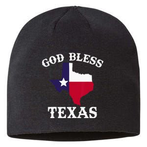 Texas Flag Patriotic Texan Pride God Bless Texas Sustainable Beanie