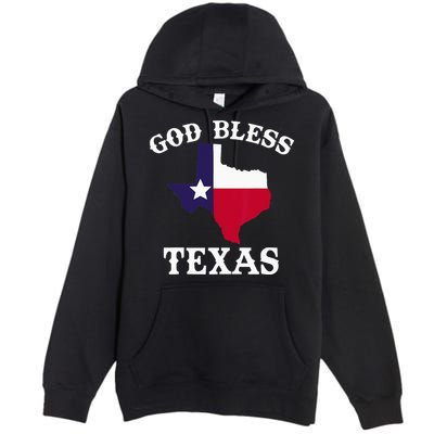 Texas Flag Patriotic Texan Pride God Bless Texas Premium Pullover Hoodie