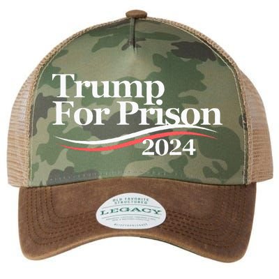 Trump For Prison 2024 Legacy Tie Dye Trucker Hat