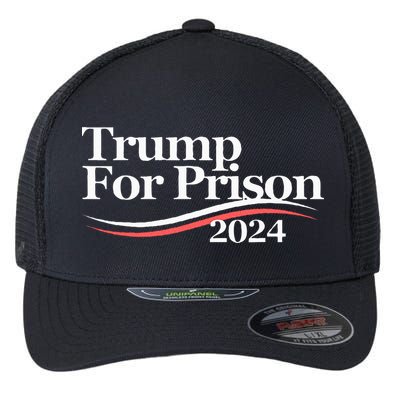 Trump For Prison 2024 Flexfit Unipanel Trucker Cap