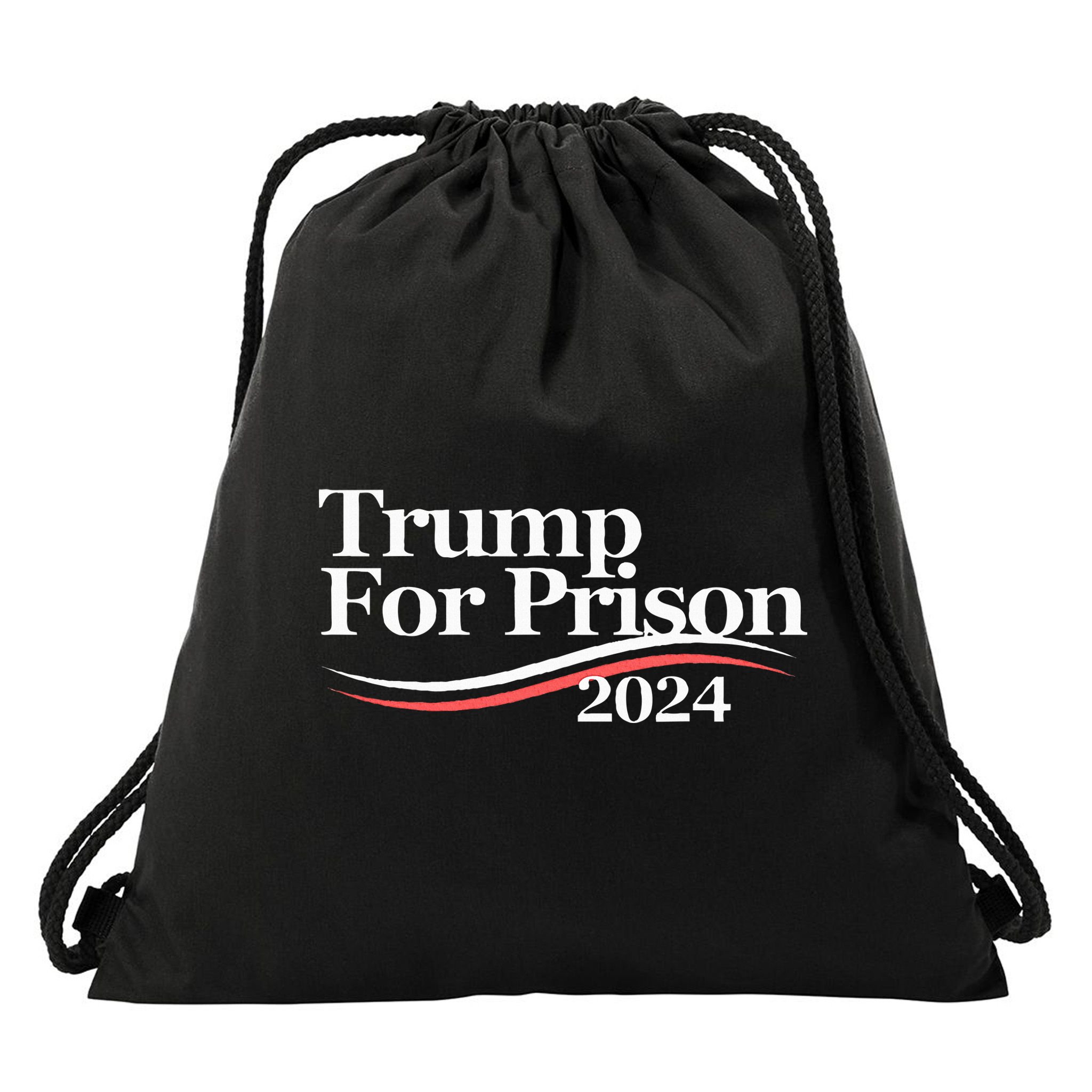 Trump For Prison 2024 Drawstring Bag