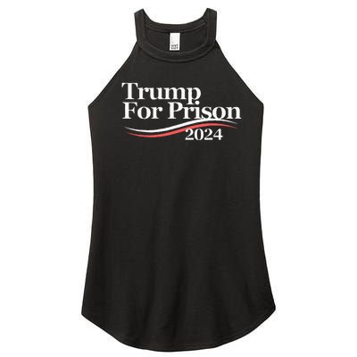 Trump For Prison 2024 Women’s Perfect Tri Rocker Tank