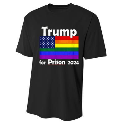 Trump For Prison 2024 Performance Sprint T-Shirt