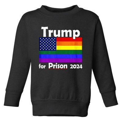 Trump For Prison 2024 Toddler Sweatshirt