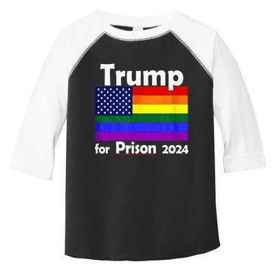 Trump For Prison 2024 Toddler Fine Jersey T-Shirt