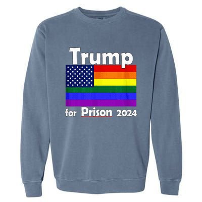 Trump For Prison 2024 Garment-Dyed Sweatshirt