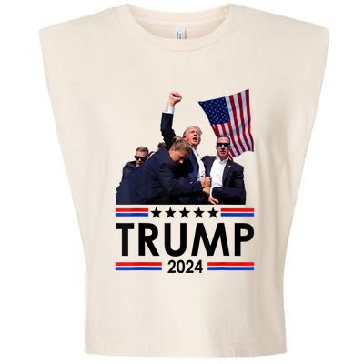 Trump Fist Pump Shot At Trump 2024 Trump Survives Rally Garment-Dyed Women's Muscle Tee