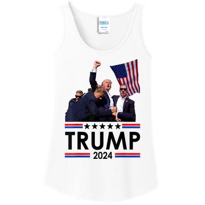 Trump Fist Pump Shot At Trump 2024 Trump Survives Rally Ladies Essential Tank