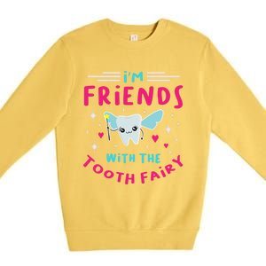 Tooth Fairy Pediatric Dental Fairy Dentist Hygienist Great Gift Premium Crewneck Sweatshirt