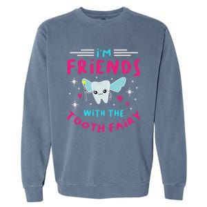 Tooth Fairy Pediatric Dental Fairy Dentist Hygienist Great Gift Garment-Dyed Sweatshirt