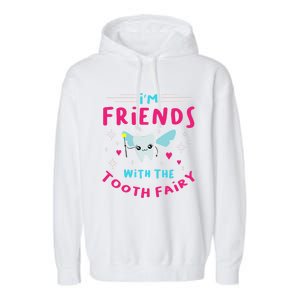 Tooth Fairy Pediatric Dental Fairy Dentist Hygienist Great Gift Garment-Dyed Fleece Hoodie