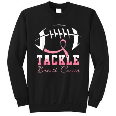 Tackle Football Pink Ribbon Breast Cancer Awareness Sweatshirt