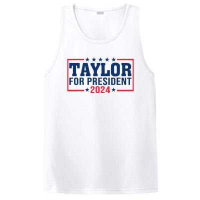 Taylor For President 2024 Funny Taylor First Name PosiCharge Competitor Tank