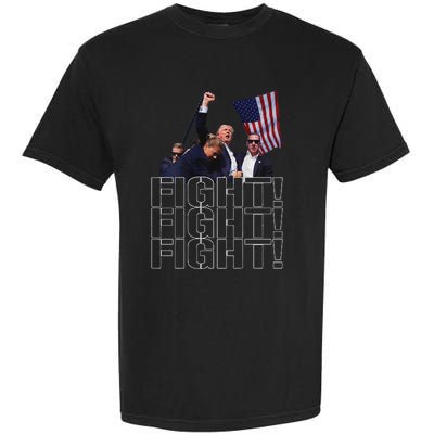 Trump Fist Pumped Fight Pray For Trump America Garment-Dyed Heavyweight T-Shirt