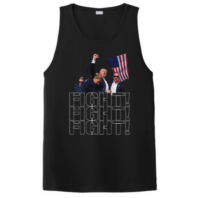 Trump Fist Pumped Fight Pray For Trump America PosiCharge Competitor Tank