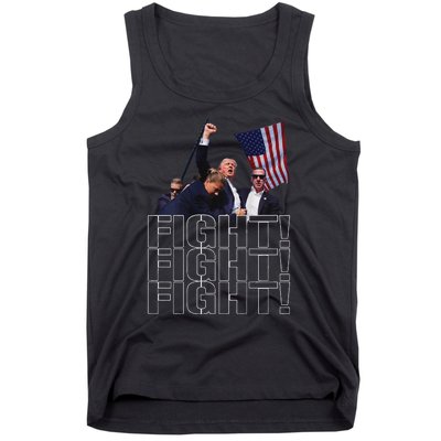 Trump Fist Pumped Fight Pray For Trump America Tank Top