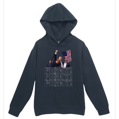 Trump Fist Pumped Fight Pray For Trump America Urban Pullover Hoodie