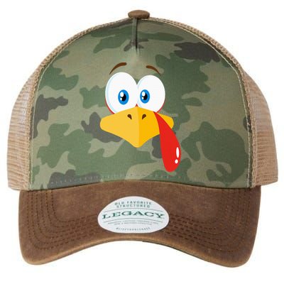 Turkey Face Pilgrim Thanksgiving Costume Legacy Tie Dye Trucker Hat