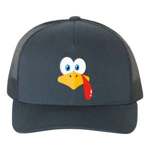 Turkey Face Pilgrim Thanksgiving Costume Yupoong Adult 5-Panel Trucker Hat