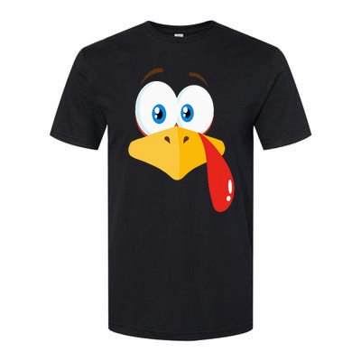 Turkey Face Pilgrim Thanksgiving Costume Softstyle® CVC T-Shirt