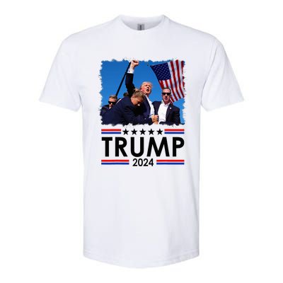 Trump Fist Pump Shot At Trump 2024 Trump Survives Rally Softstyle CVC T-Shirt