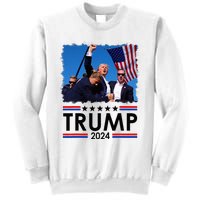 Trump Fist Pump Shot At Trump 2024 Trump Survives Rally Sweatshirt