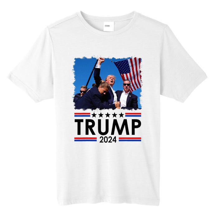 Trump Fist Pump Shot At Trump 2024 Trump Survives Rally Tall Fusion ChromaSoft Performance T-Shirt