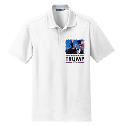 Trump Fist Pump Shot At Trump 2024 Trump Survives Rally Dry Zone Grid Polo