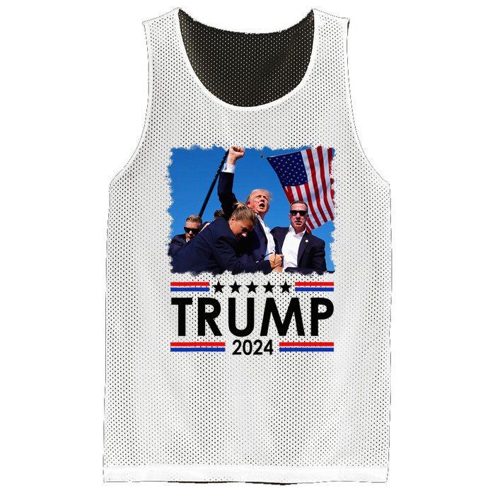 Trump Fist Pump Shot At Trump 2024 Trump Survives Rally Mesh Reversible Basketball Jersey Tank