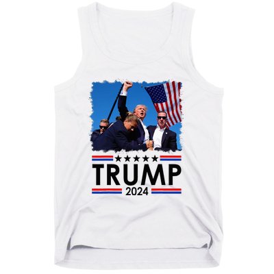 Trump Fist Pump Shot At Trump 2024 Trump Survives Rally Tank Top