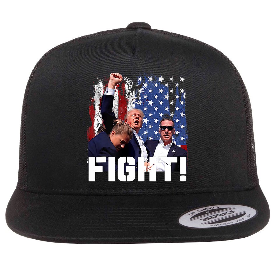 Trump Fight Pennsylvania July 13 2024 Flat Bill Trucker Hat