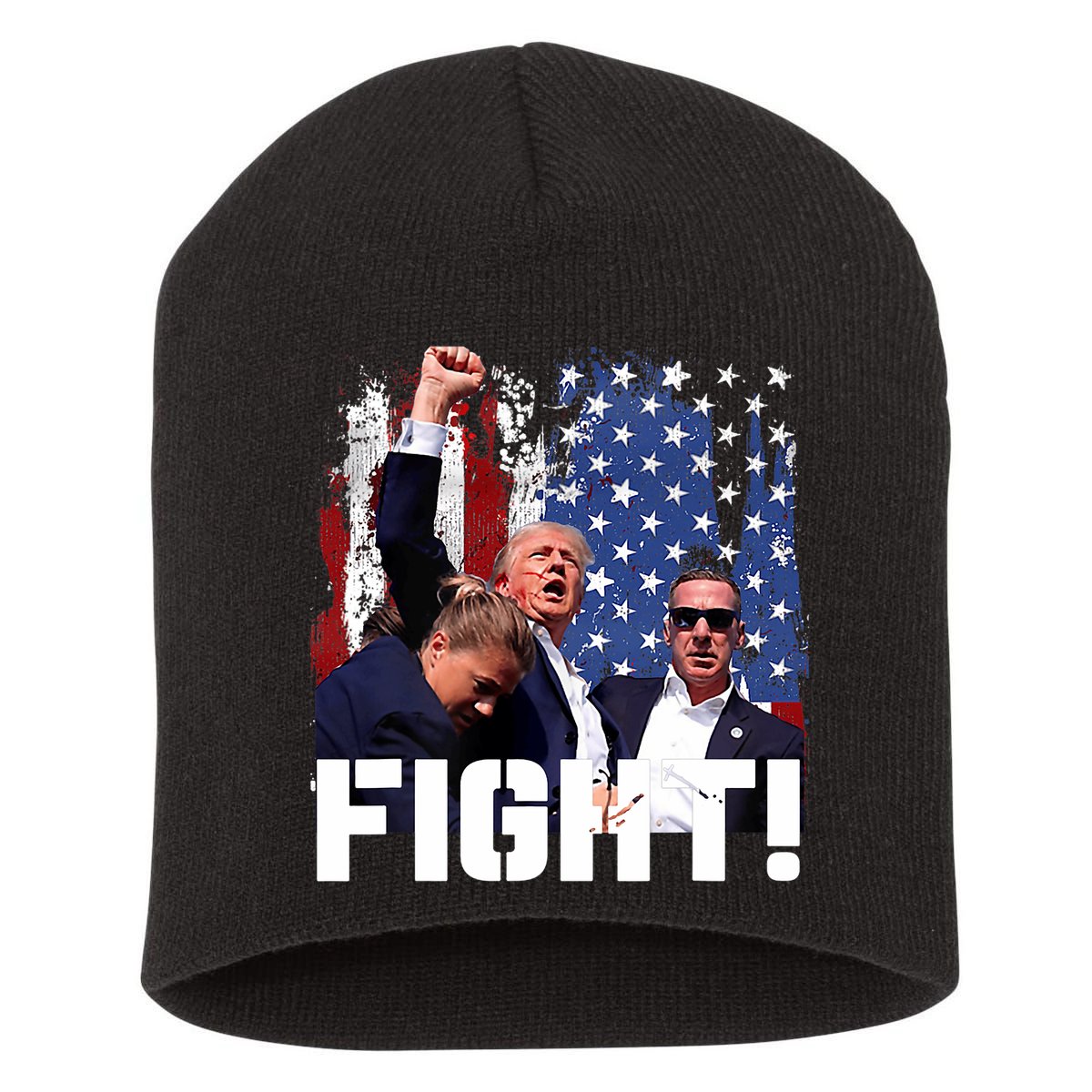 Trump Fight Pennsylvania July 13 2024 Short Acrylic Beanie