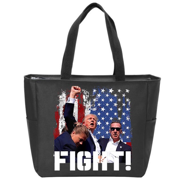 Trump Fight Pennsylvania July 13 2024 Zip Tote Bag