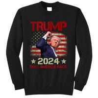 Trump Fist Pump Shot At Trump 2024 Trump Survives Rally Sweatshirt